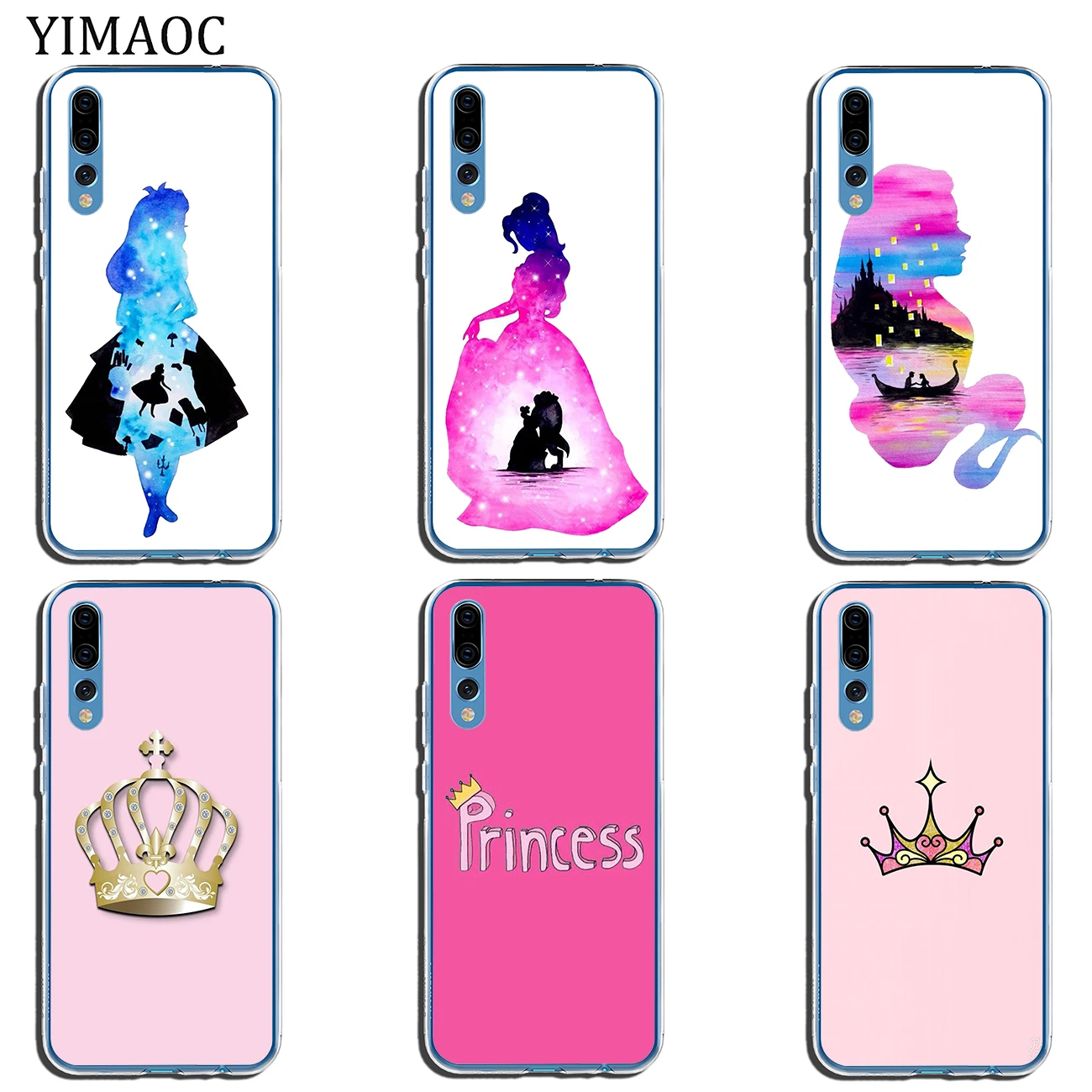 Мягкий силиконовый чехол для телефона YIMAOC с рисунком Аниме принцессы из ТПУ Huawei