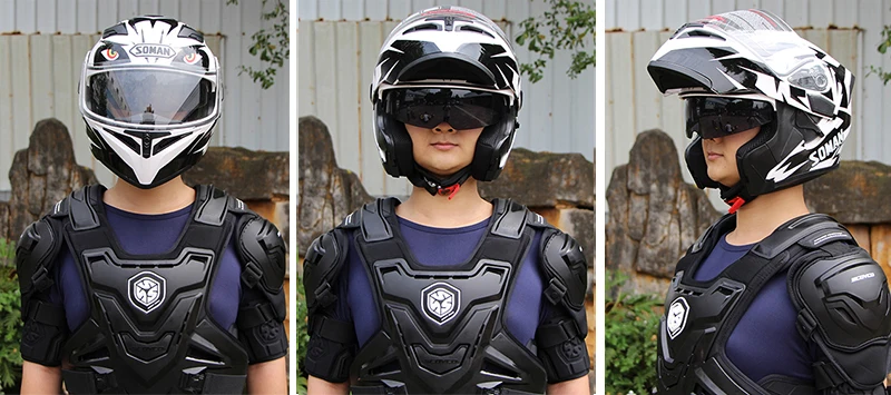 DOT одобренный Soman 955 SkyEye двойной объектив уличные мотоциклетные шлемы дышащий мото велосипед флип-ап шлем Capacetes Casco