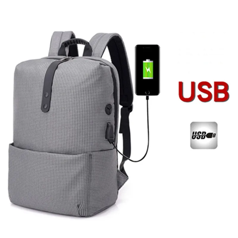 Новый рюкзак модные тенденции молодежный для мальчиков в студенческом стиле usb