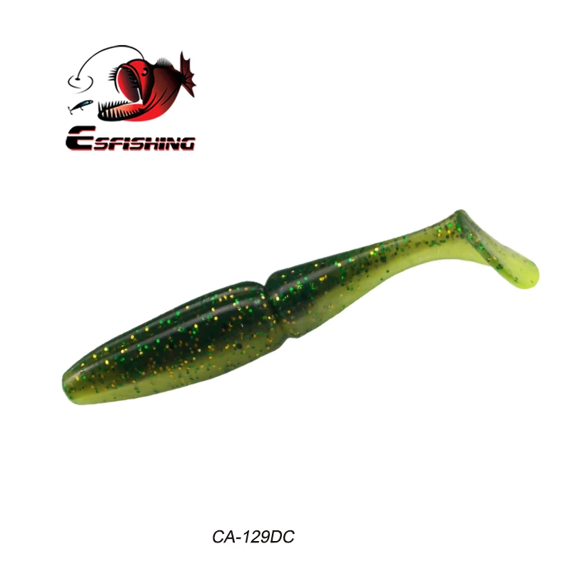 CA129DC Рыболовные приманки ESFISHING Easy Shiner,, мягкие пластиковые приманки, 70 мм, 6 шт., приманка для форели, аксессуары для рыбалки, лучшие приманки - Цвет: CA129DC