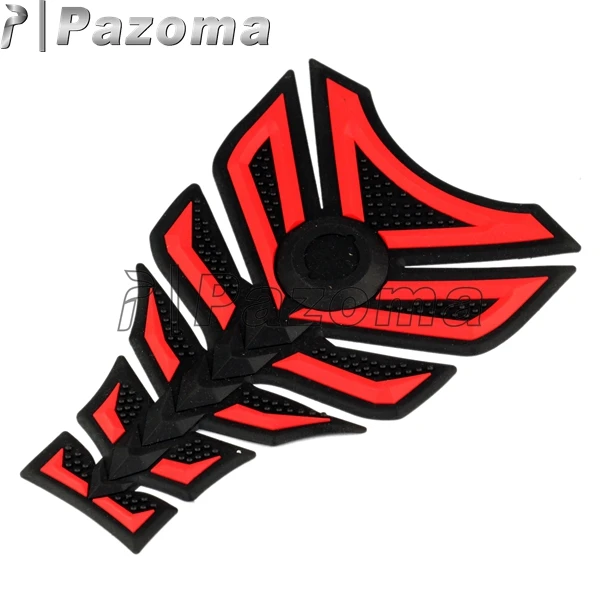 PAZOMA 3D Красный Черный шестислойный резиновый топливный бак протектор для