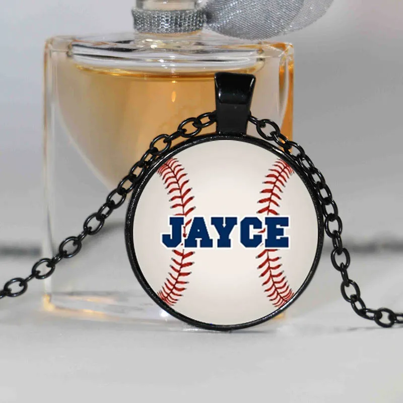Новинка 2016 модное бейсбольное ожерелье с подвеской в виде софтбола спортивные
