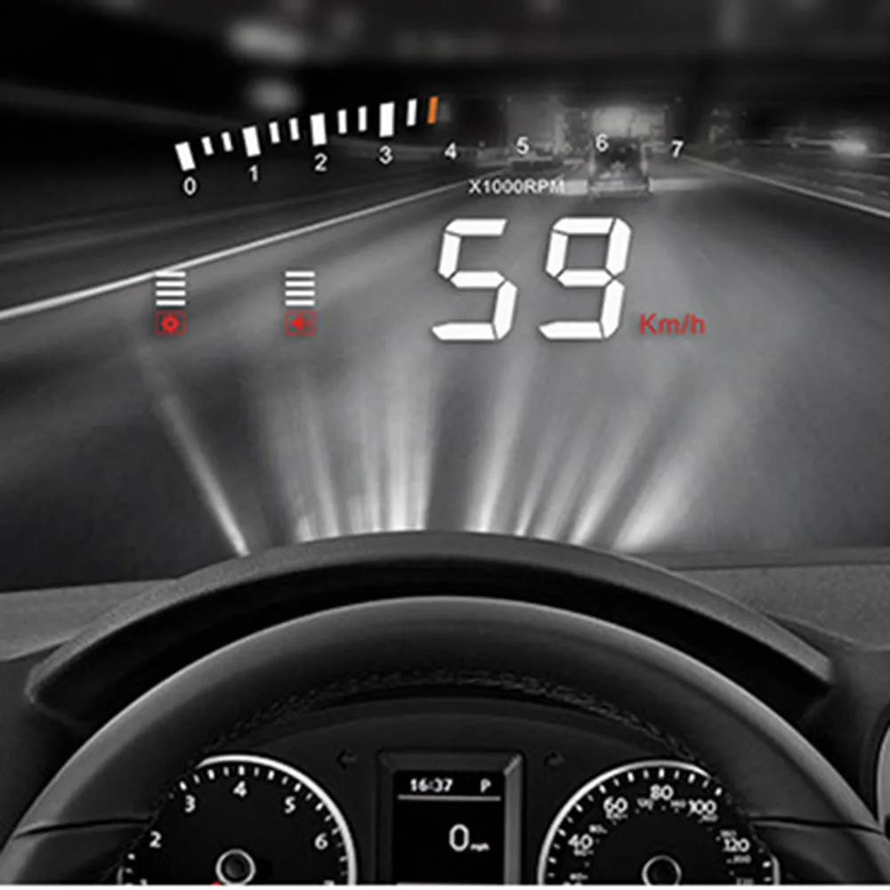 XIAOMI 3 ''экран высокой четкости OBD2 X5 Авто HUD автомобильный проектор на лобовое стекло цифровой измеритель скорости дисплей на плате