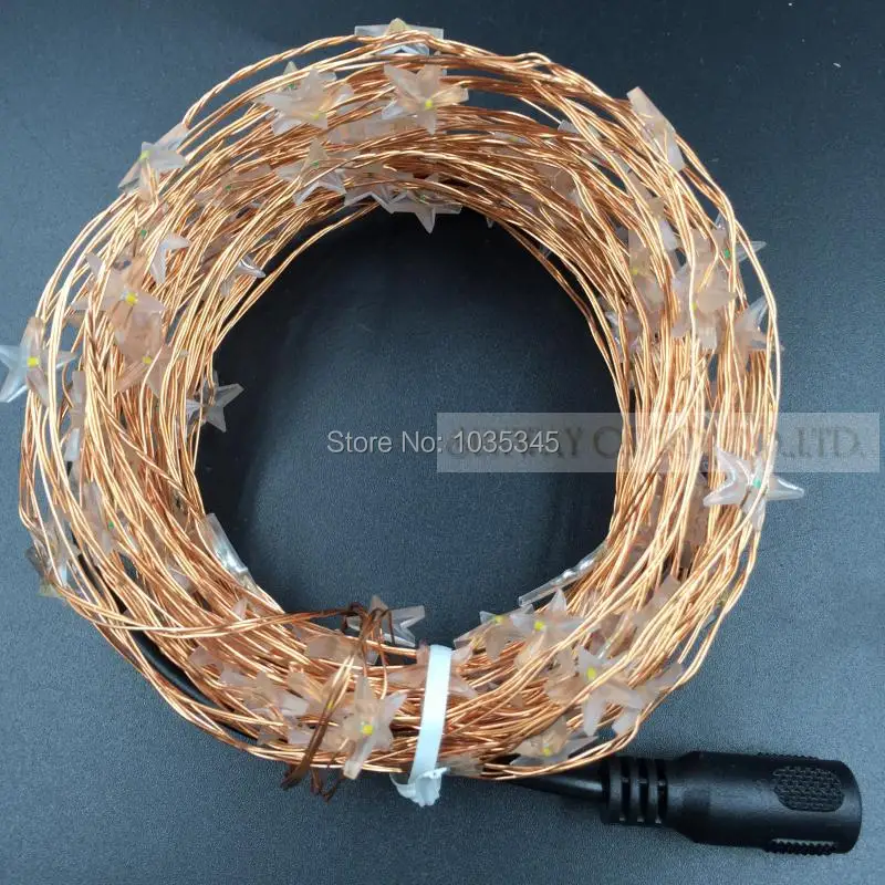 Гирлянда из медной проволоки в форме звезды 10 м 100 110 В|light string|copper wire lightswire lights |