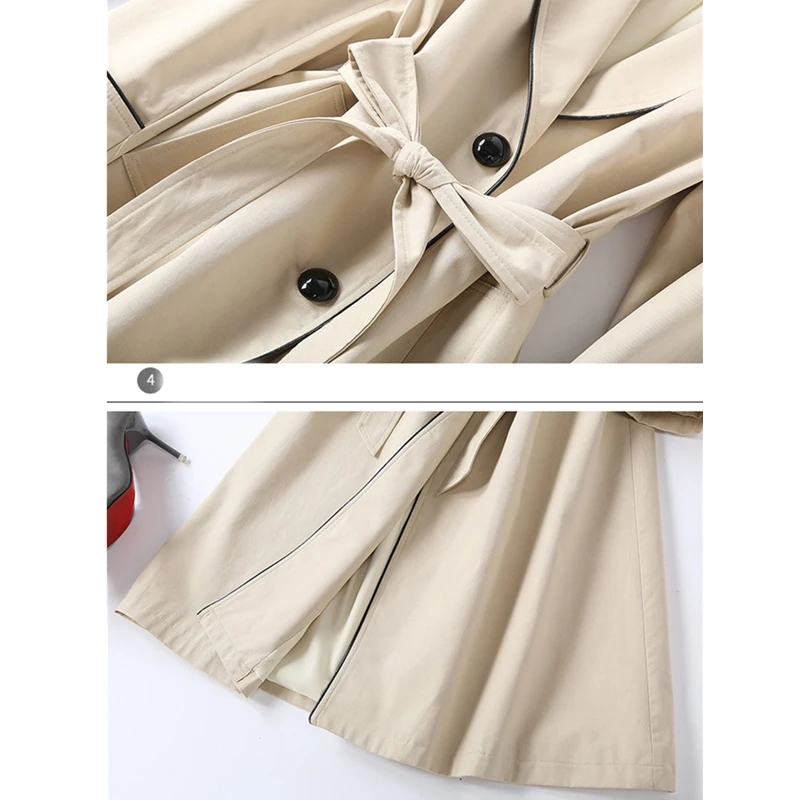 Весна Осень 2020 новое длинное пальто для женщин модное высококачественное