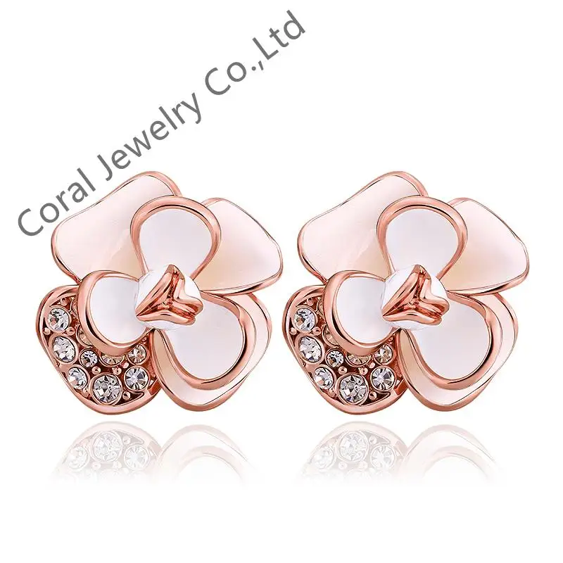 E939 Wholesale Nickle Free Antiallergic 18K Real Gold Plated Earrings For Women New Fashion Jewelry | Украшения и аксессуары