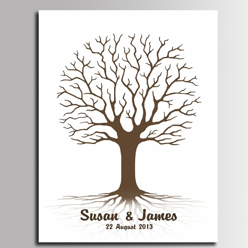 Персонализированный гость альтернативное свадебный подарок дерево с
