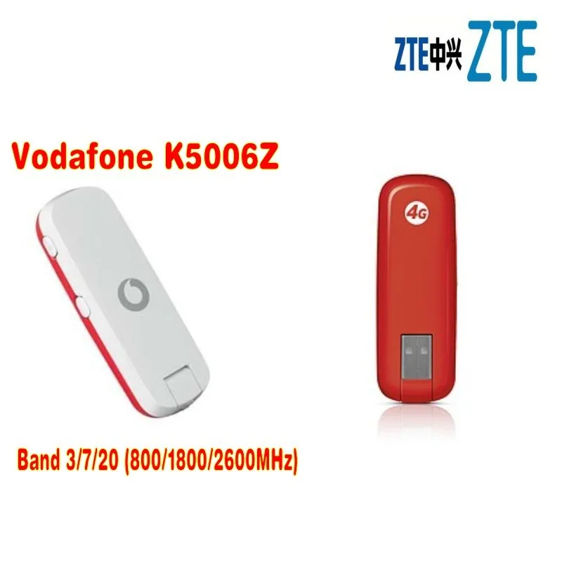 Huawei Vodafone K5006 (ZTE) 4G LTE беспроводной модем 100 Мбит/с разблокирован band (800/1800/2600 МГц) |