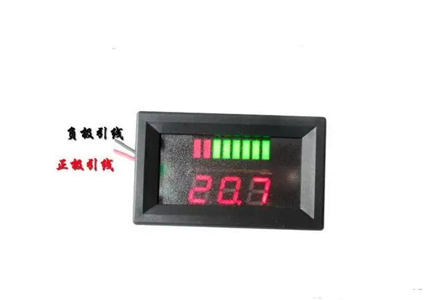 New LED Indicator 12V Lead-acid Battery Capacity Tester Voltmeter Reverse Protection | Электронные компоненты и