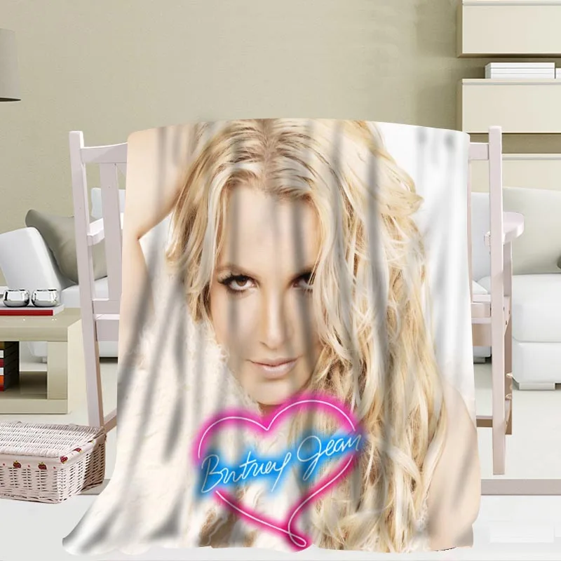 Пользовательское одеяло Britney Spears s дорожный диван Коралловое Флисовое мягкое