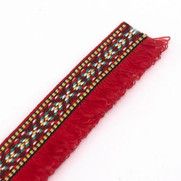 5 лет плетеная тесьма красная кисточка бахрома отделка вышивка аппликация