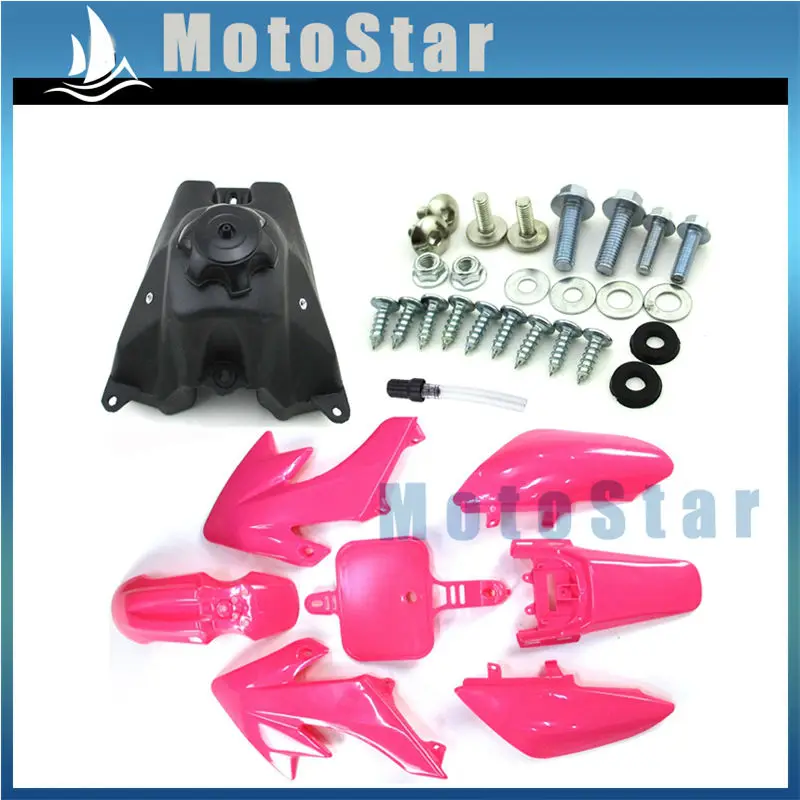 Розовые пластиковые наборы обтекателей крыла + винты газовый топливный бак