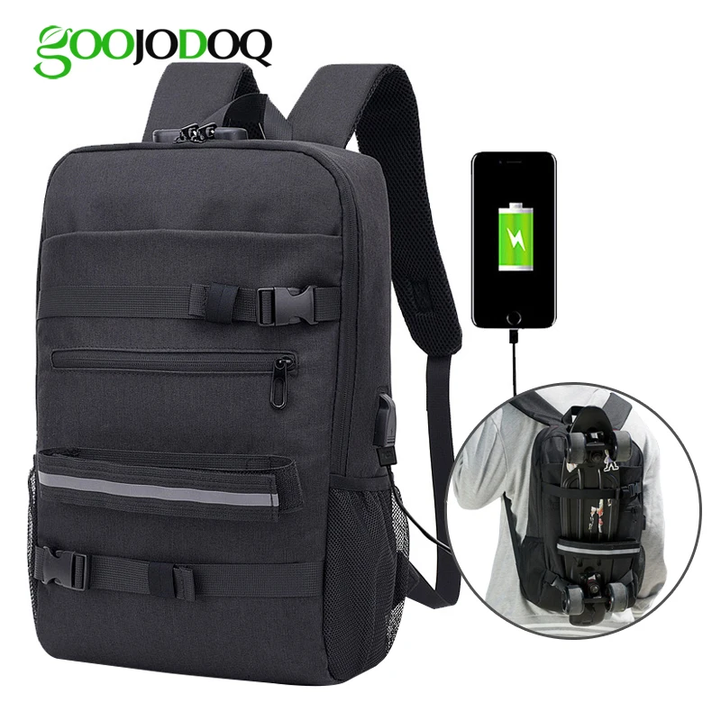 GOOJODOQ Anti-theft Waterproof USB Charging Men Women Laptop Backpacks Bag 16 inch For Macbook Air Pro 13 14 15 School | Компьютеры и