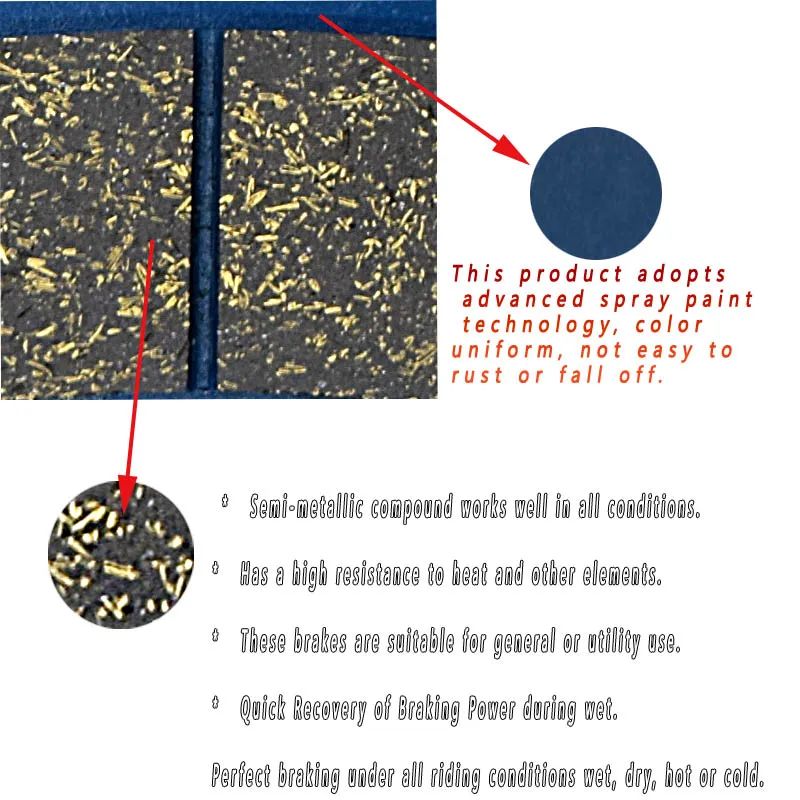 Передние тормозные колодки для мотоцикла SUZUKI C800 C VL 800 CK7-CK9/CL0-CL3 Intruder модель 07-15 VL800