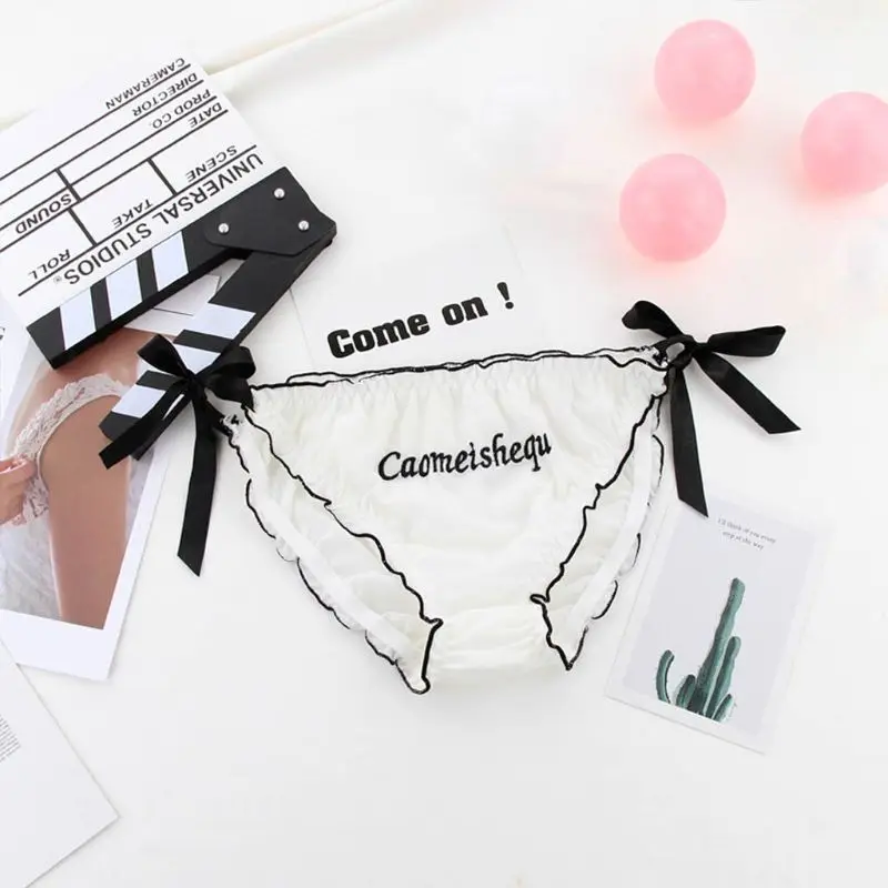 Женское сексуальное полупрозрачное Сетчатое нижнее белье трусы с вышитыми