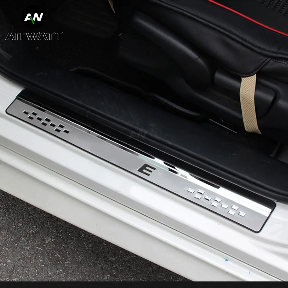 4 шт. наружная Накладка на порог двери из нержавеющей стали для Honda Jade 2013 2014 2015