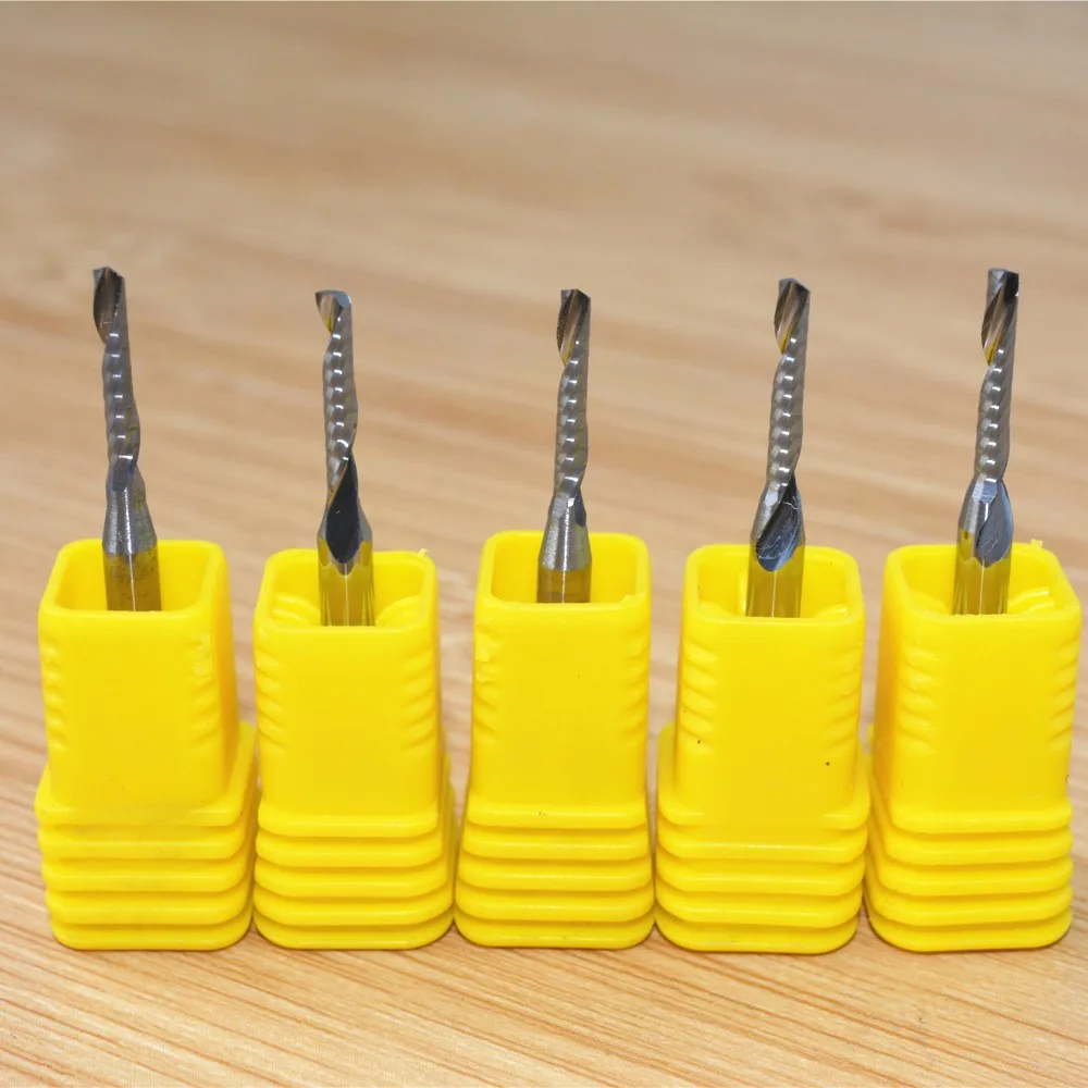 Твердосплавная фреза Вольфрамовая сталь спиральная ПВХ MDF акриловая 3 175 мм * 2 0 12