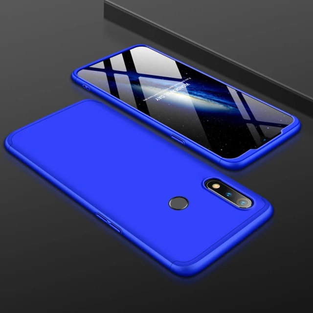 Синий Чехол OPPO Realme C2, роскошный защитный чехол с кольцом, противоударный чехол для Realme 3 Pro 2 U1 1 C1, чехол - Цвет: Синий
