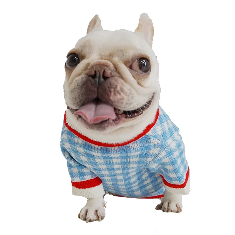 Вязаный свитер для собак кошек котят щенка зимнее теплое пальто одежда