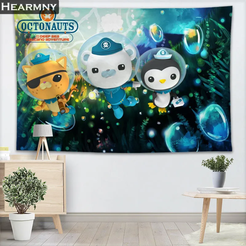 Гобелен HEARMNY Octonauts тканевый гобелен настенный для спальни гостиной одеяло йоги