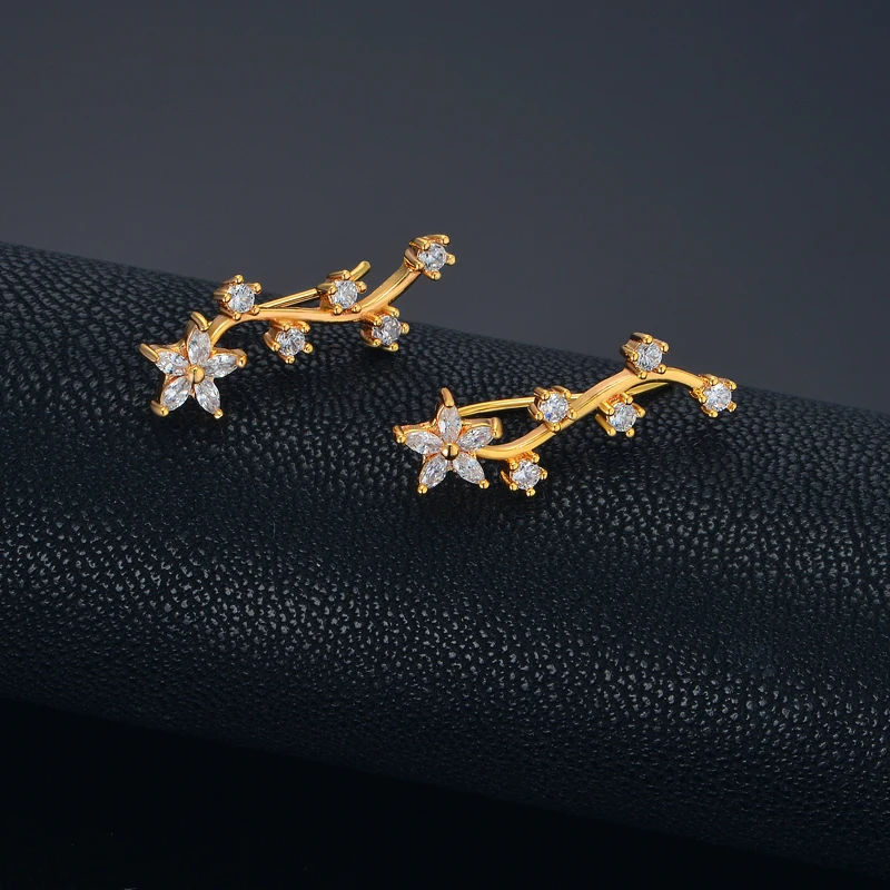 Серьги-клипсы для женщин ювелирные изделия оптовая продажа серьги-каффы