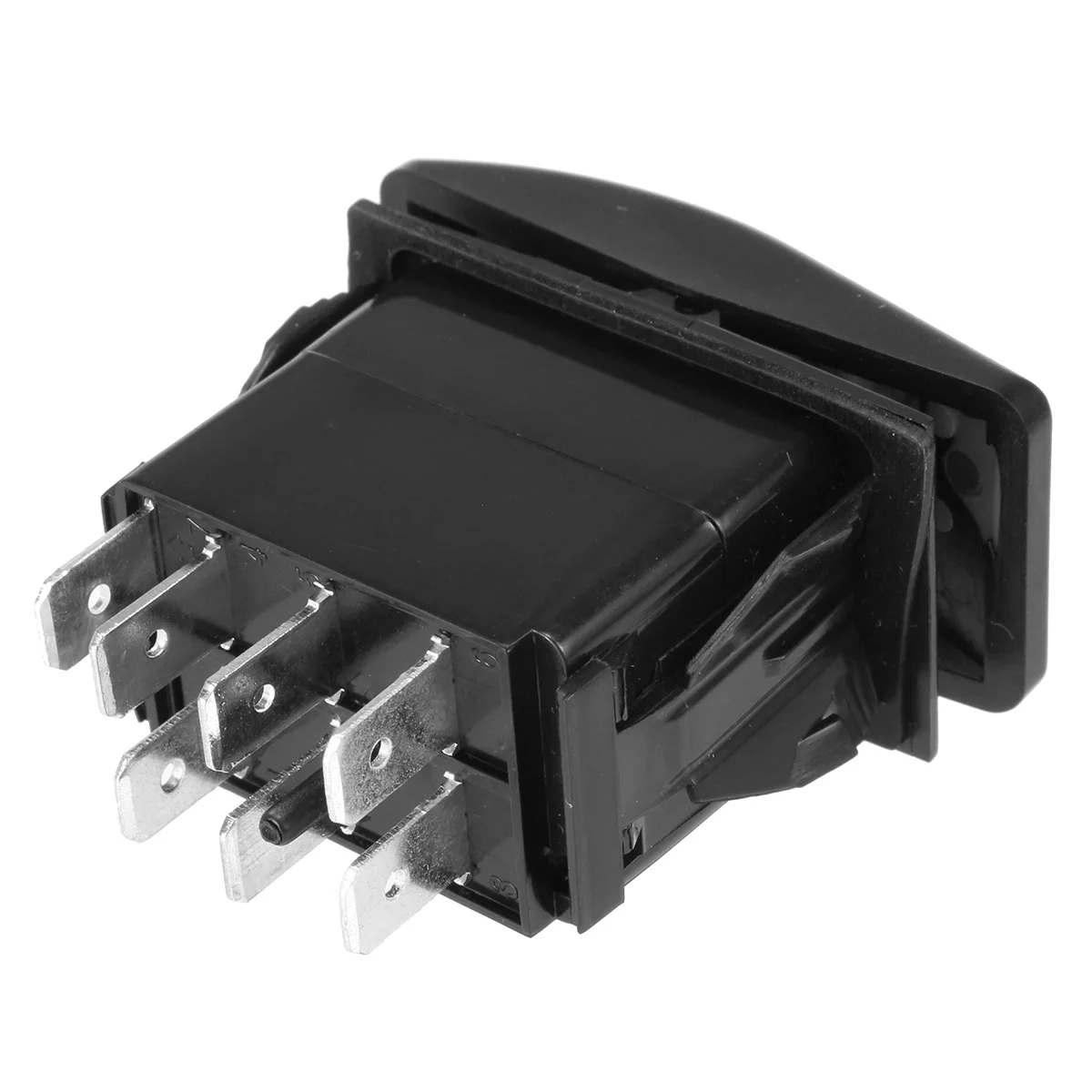 Универсальный 12V 7 Pins светодиодный кнопка выключателя света DPDT ВКЛ-ВЫКЛ-ВКЛ самоблокирующийся переключатель