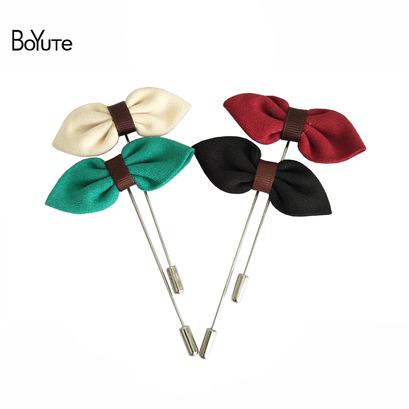 Булавка BoYuTe с бантом Мужская модная брошь на лацкан для костюмов свадебная