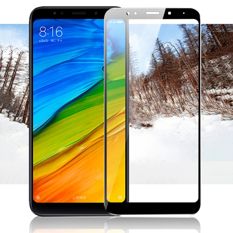 Закаленное стекло MAKAVO 2.5D с полным покрытием для Xiaomi Redmi 5 защитная пленка на экран
