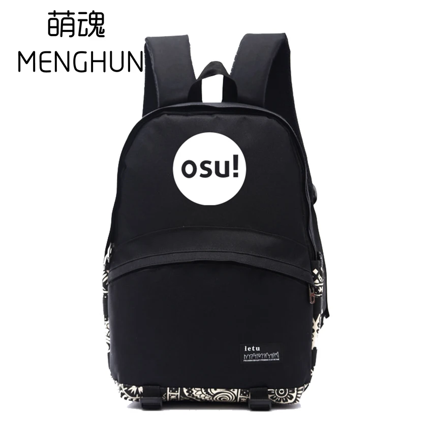 Прекрасный музыкальный ритм игры OSU рюкзак Osu! Вдохновленный подарок для фанатов