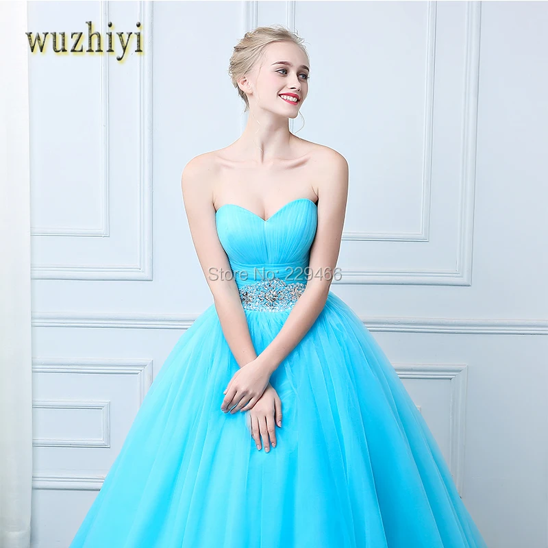 Женское бальное платье WUZHIYI Розовое Бальное Платье для девушек расшитое бисером