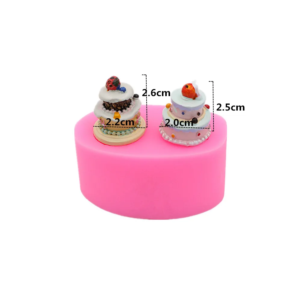 Гаджеты формы для помадки миниатюрная силиконовая форма торта конфеты кукольный
