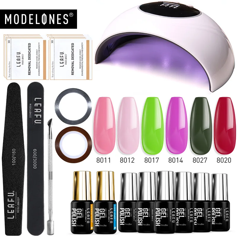 Modelones 14 шт./лот Гель лак для ногтей светодиодные инструменты ламп маникюрный