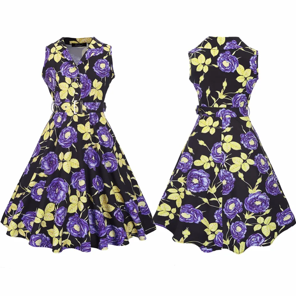 Новые весенние женские Юбка с высокой талией|retro dress|dress dress dressladies dresses |