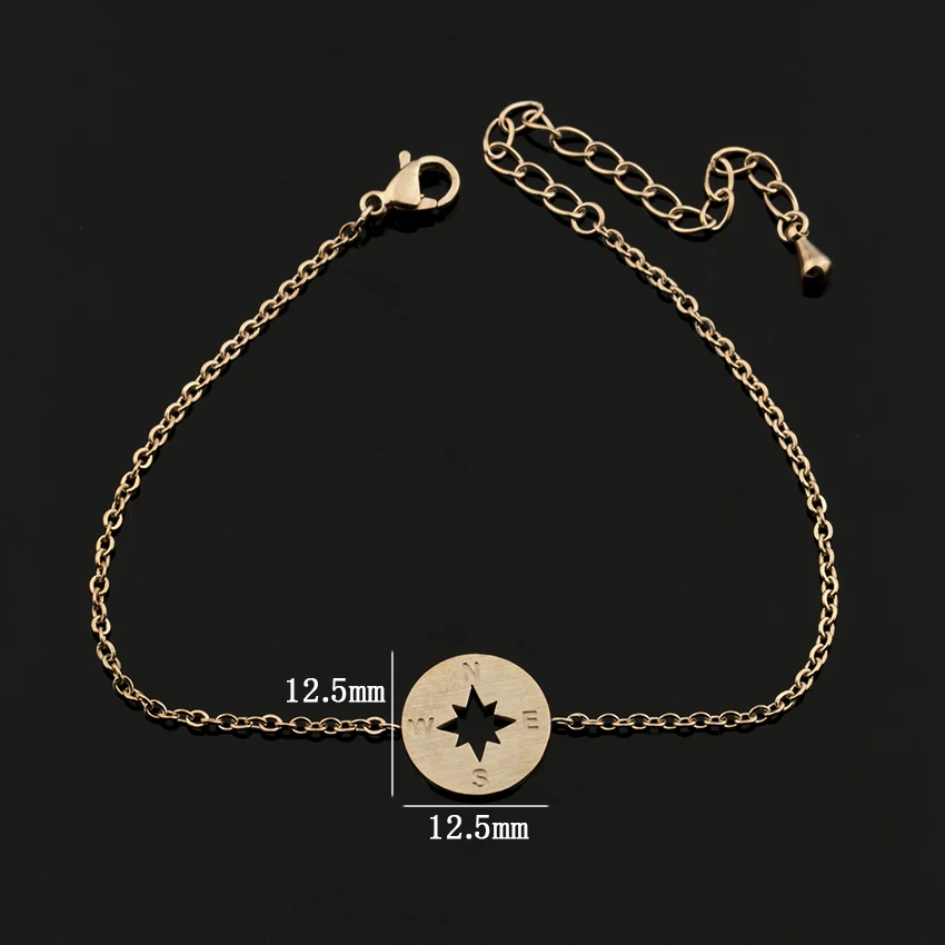 Женские и мужские браслеты Geeks Journey Compass минималистичный Круглый браслет из