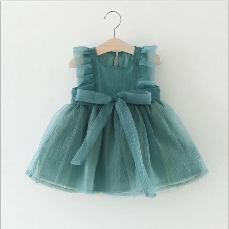 Girl Summer Dresses 0-3T 2019 Girls Princess Kids Baby Fancy Birthday Mesh Dress Infant Sleeveless Party | Мать и ребенок