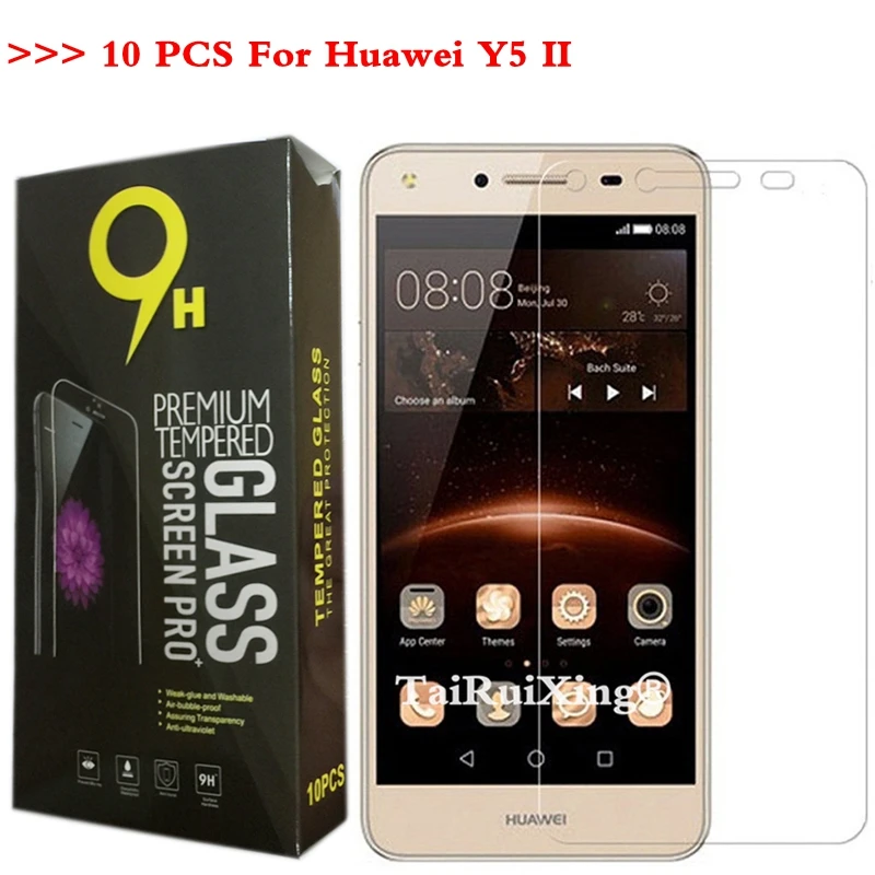 10 шт./лот для закаленного Стекло huawei Y5ii Экран протектор Закаленное Y 5 II CUN U29 L21