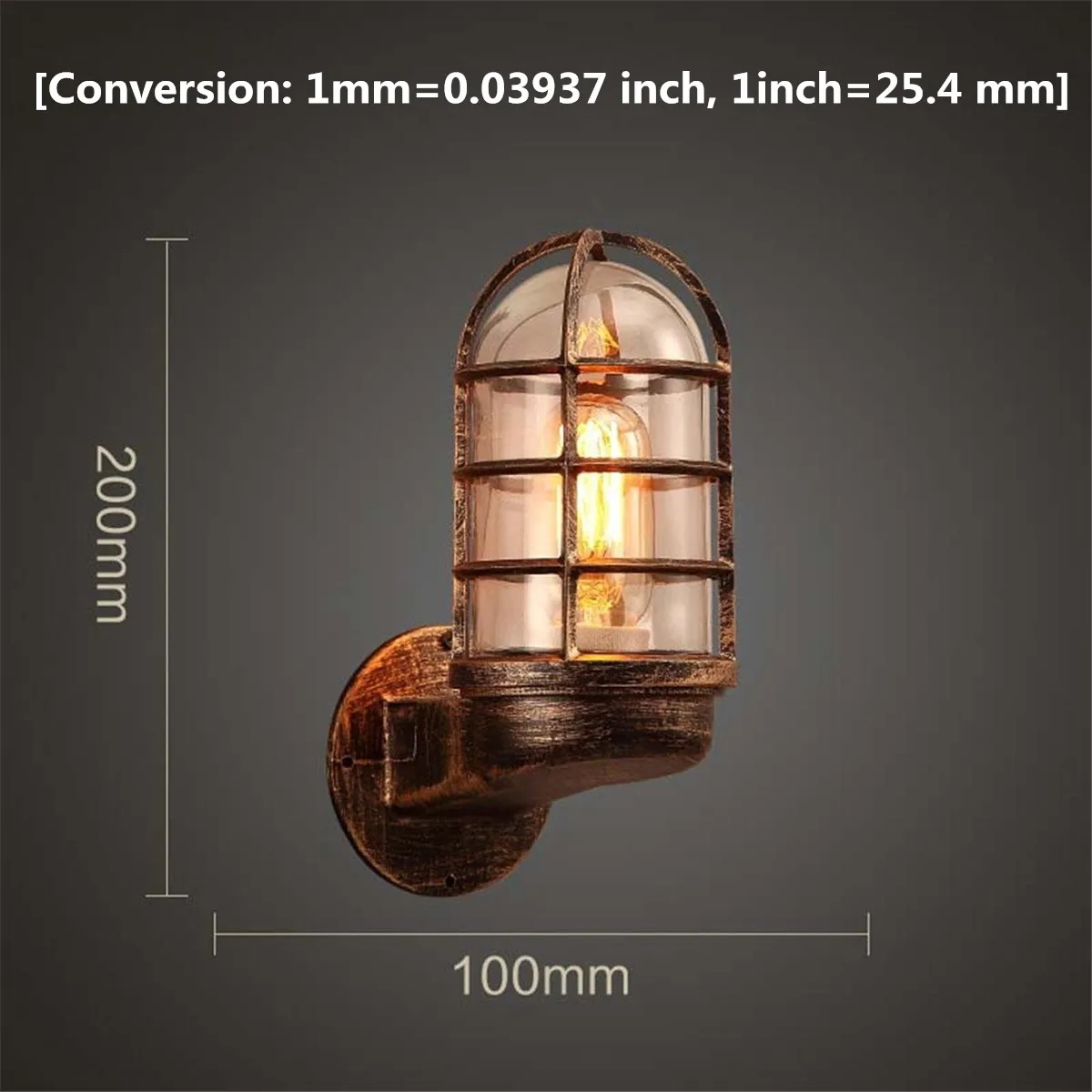 

Vintage Industrial Wall Light Cage Guard Sconce Loft Light E27 Modern Indoor Lighting Wall Lamps Iron Copper Lamparas De Pared