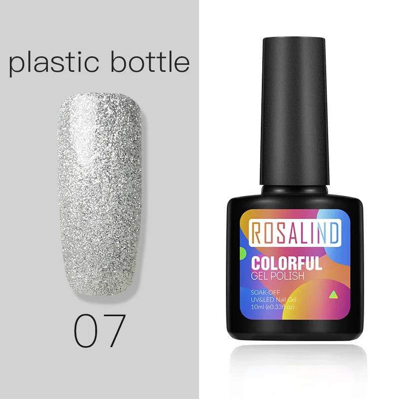 Plastic 07 ROSALIND Гель-лак для ногтей поли для гель-лака для ногтей УФ-цвета светодиодный праймер для ногтей арт-набор строитель Топ гель для базового покрытия гибридные Лаки - Цвет: Plastic 07