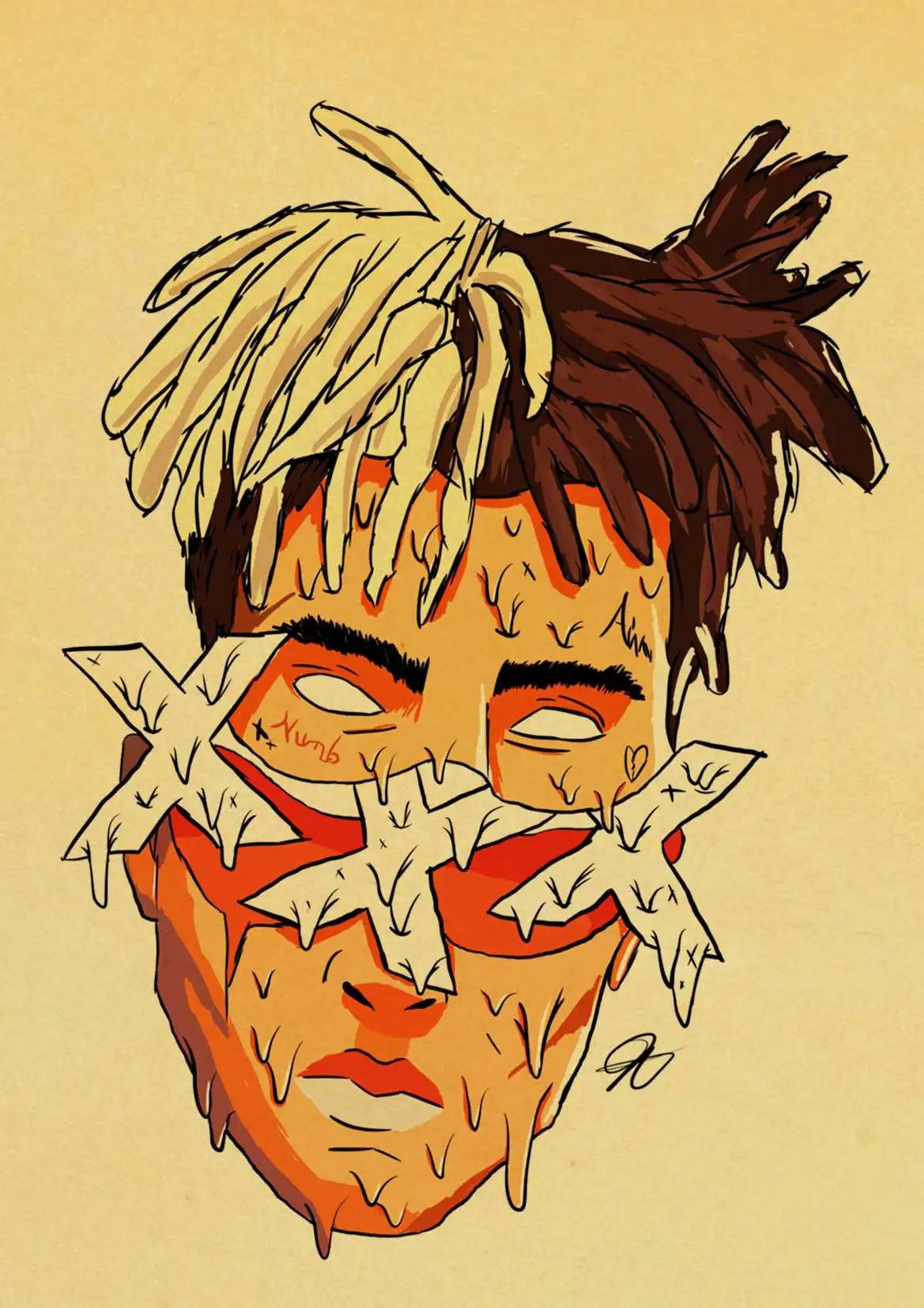 Классический американский рэппер Xxxtentacion плакат декоративные ретро настенные