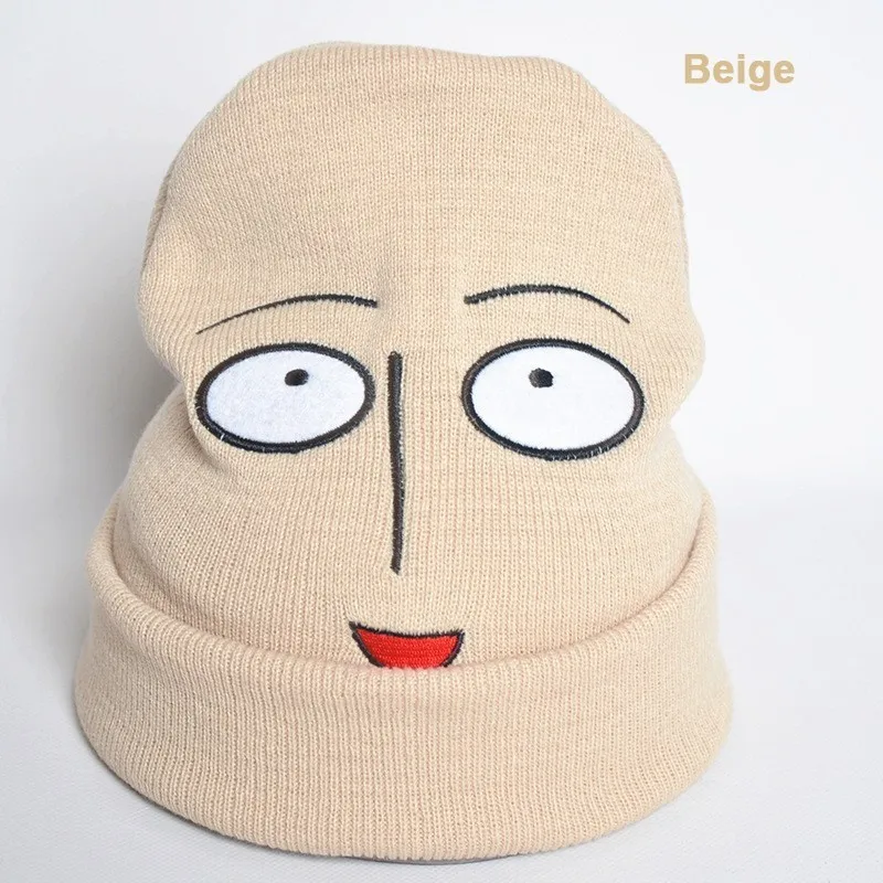 Лидер продаж, Аниме ONE PUNCH MAN Saitama, шапка для косплея для мужчин и женщин, шапки на Хэллоуин, рождественский подарок, вязанная шапка, капюшон