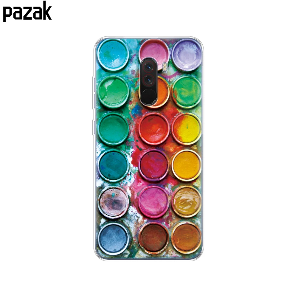 For Xiaomi Pocophone F1 Case Poco cover Silicon Soft TPU coque on Global F 1 bumper copa cute | Мобильные телефоны и