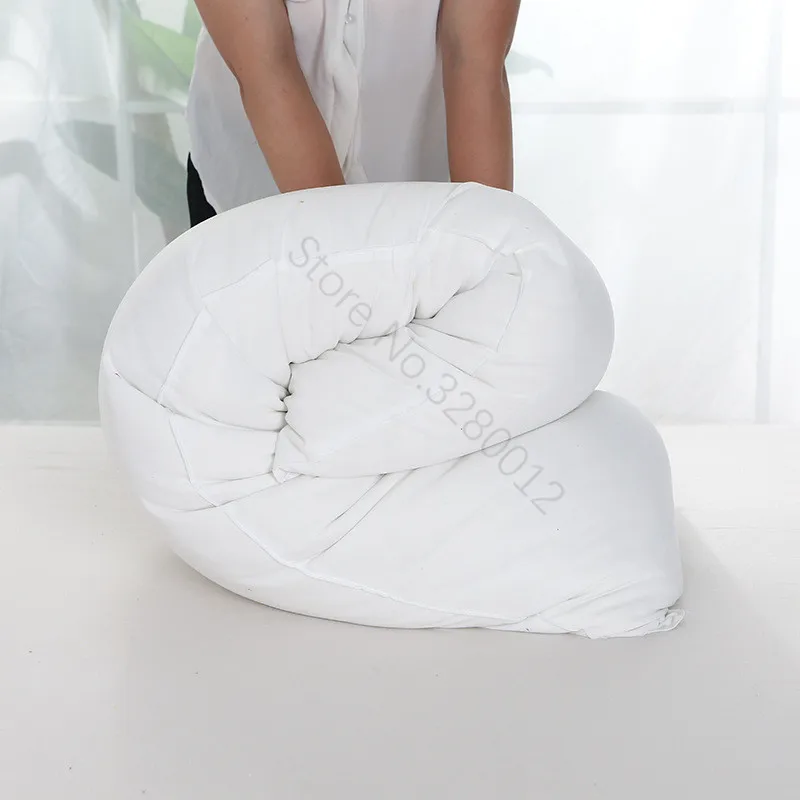 100% перьевая ткань длинная подушка для обнимания тела кровати Прямоугольная сна - Фото №1