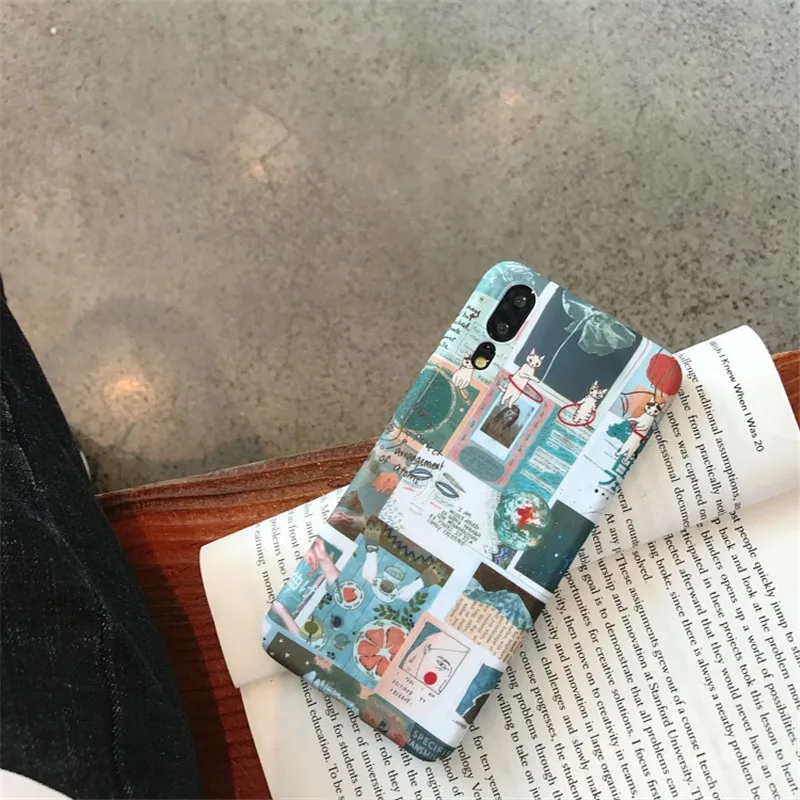 LANCHE Phone Case For Huawei P20 Lite Pro P30 Nova 3 3i 2s Hard PC Cartoon Cover On Honor 10 9 8X V9 V10 |