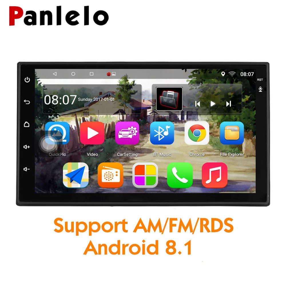 Автомагнитола Panlelo на Android 8 1 с 7 дюймовым дисплеем четырёхъядерным процессором GPS