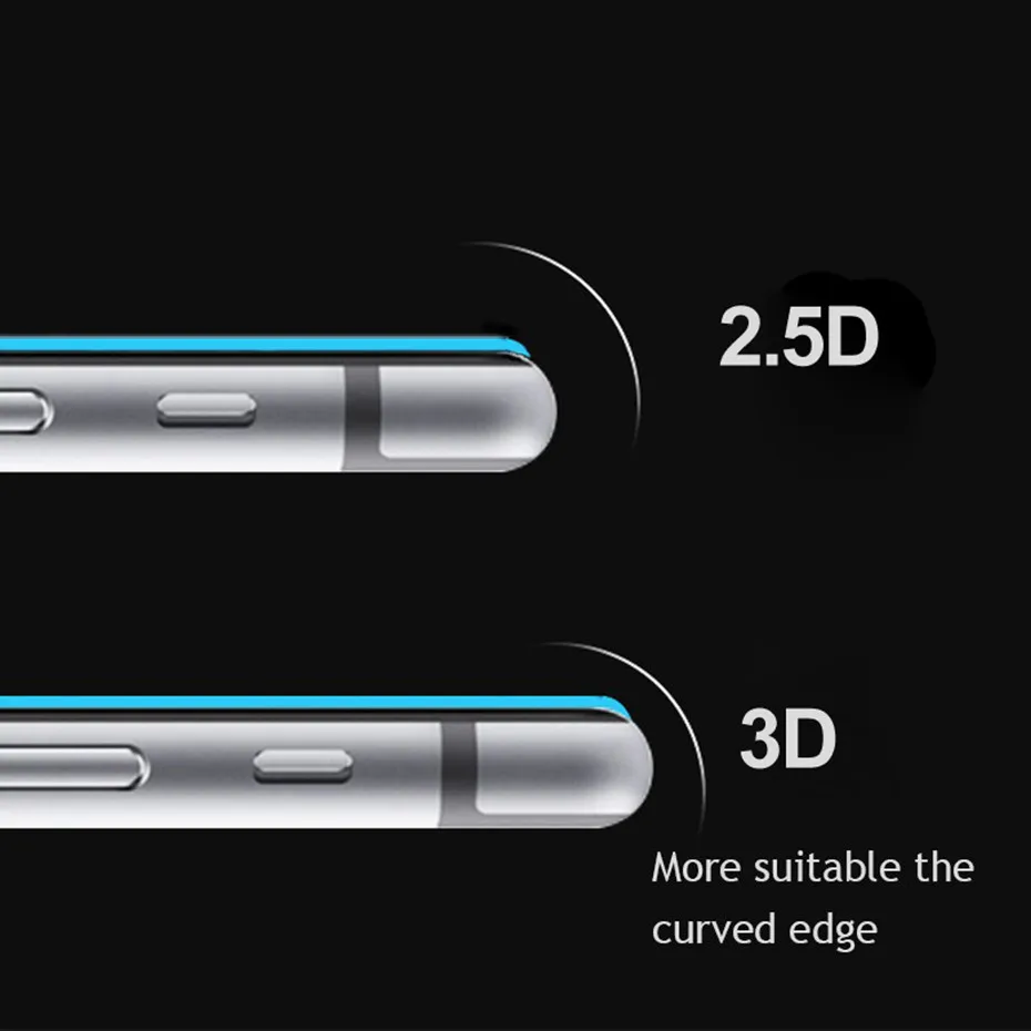 2 шт./лот 3D полное покрытие мягкий край закаленное Стекло для iphone 6s 6 Экран