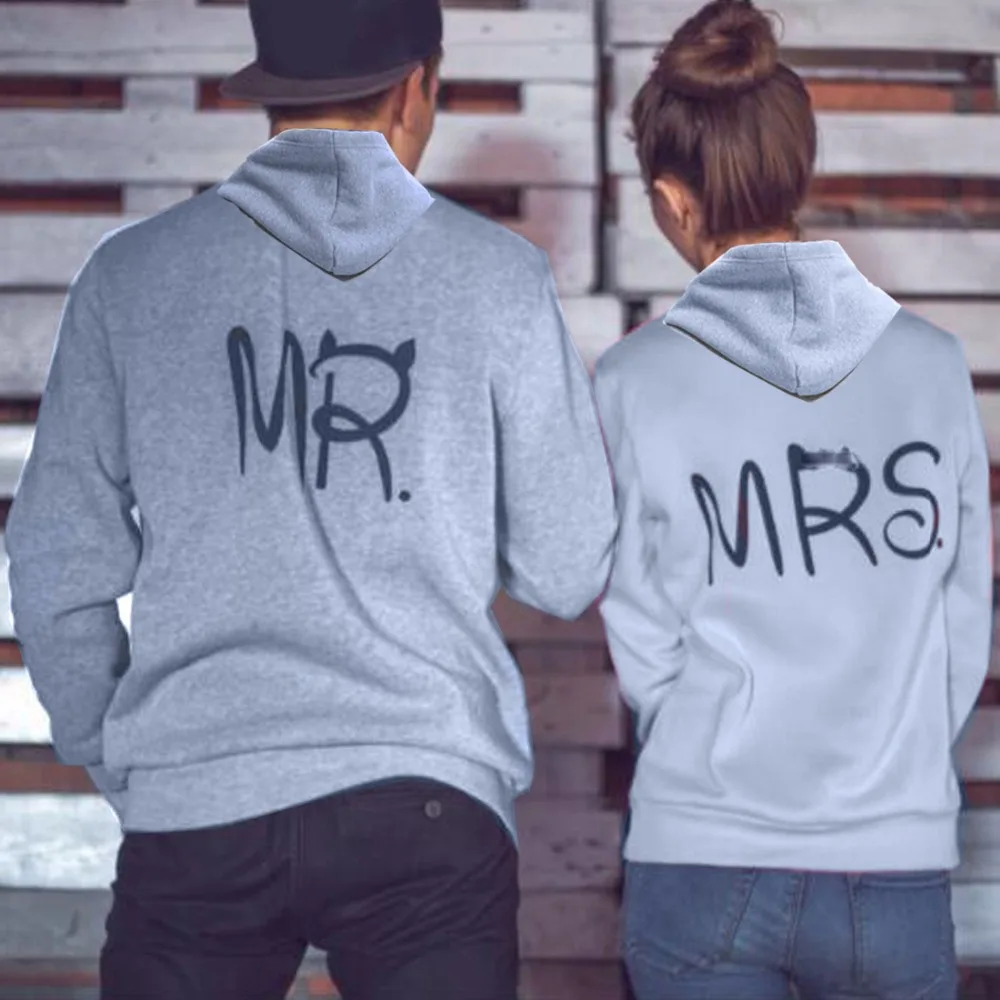 Одежда высшего качества осень зима MR mrs хлопок wo для мужчин Любовь Пара бренд