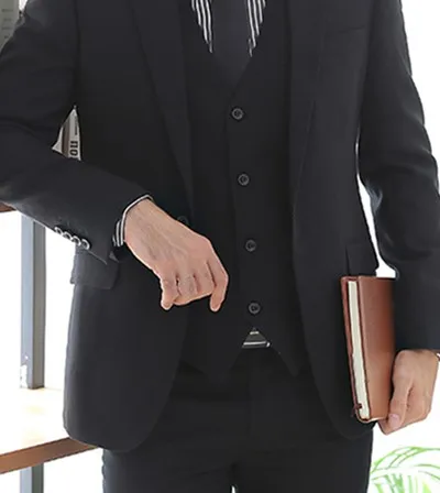 TPSAADE мужские костюмы куртка жилет брюки деловые официальные свадебные вечерние