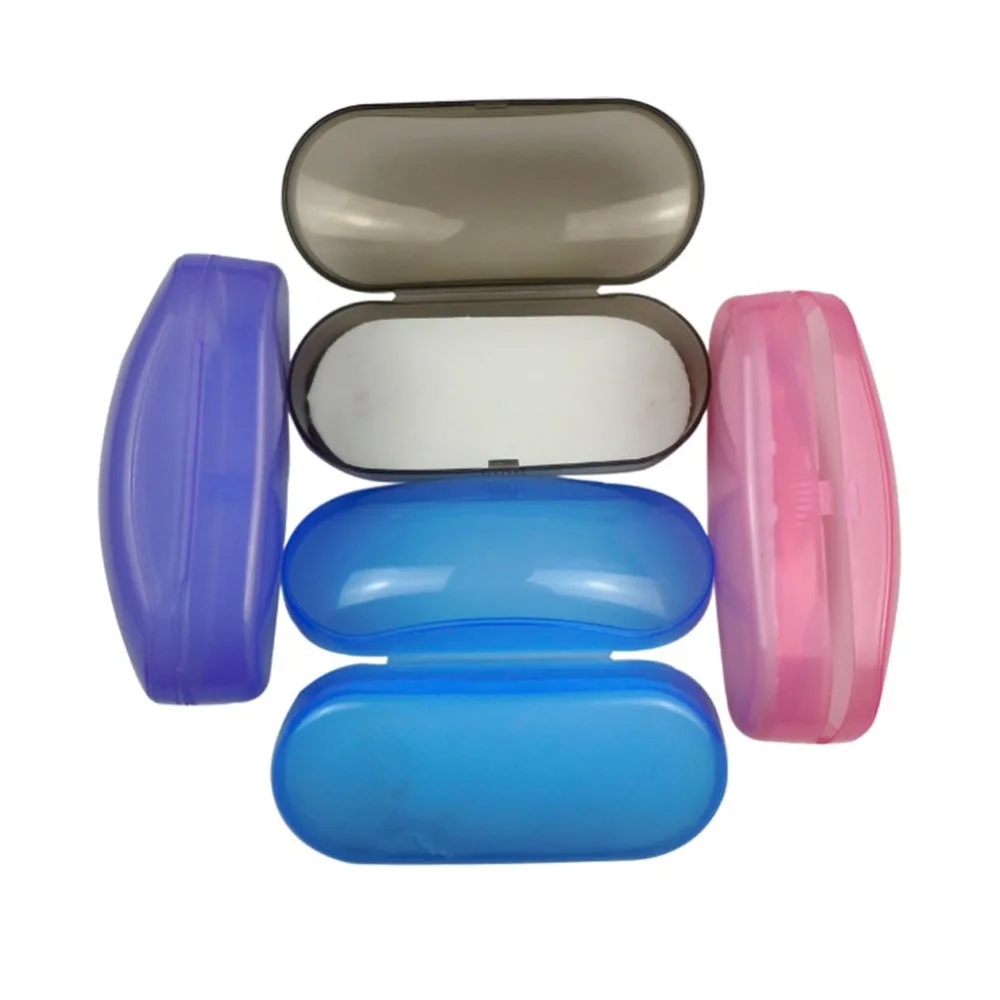 1PC Portable Sunglasses Glasses Case Travel Pack Pouch Plastic Box 5 Colors Random Delivery | Аксессуары для одежды