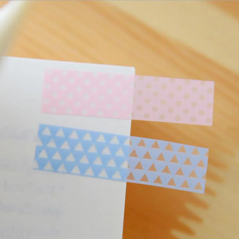 Милый кавайный цветной ПЭТ блокнот для заметок Липкие заметки Скрапбукинг