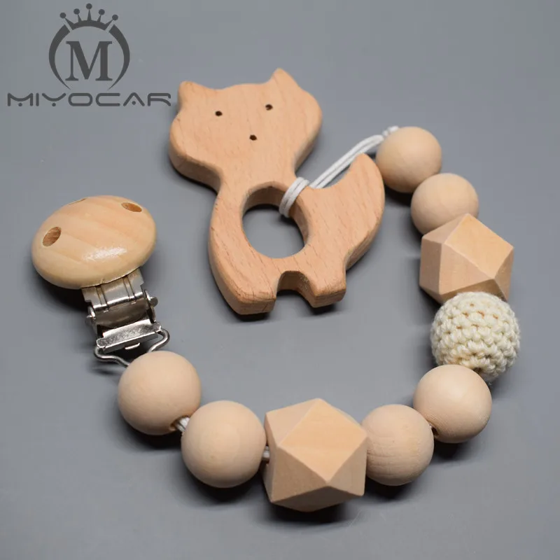 Мииокар вязание крючком бусы и деревянные бусины в сером синем цвете соски клип